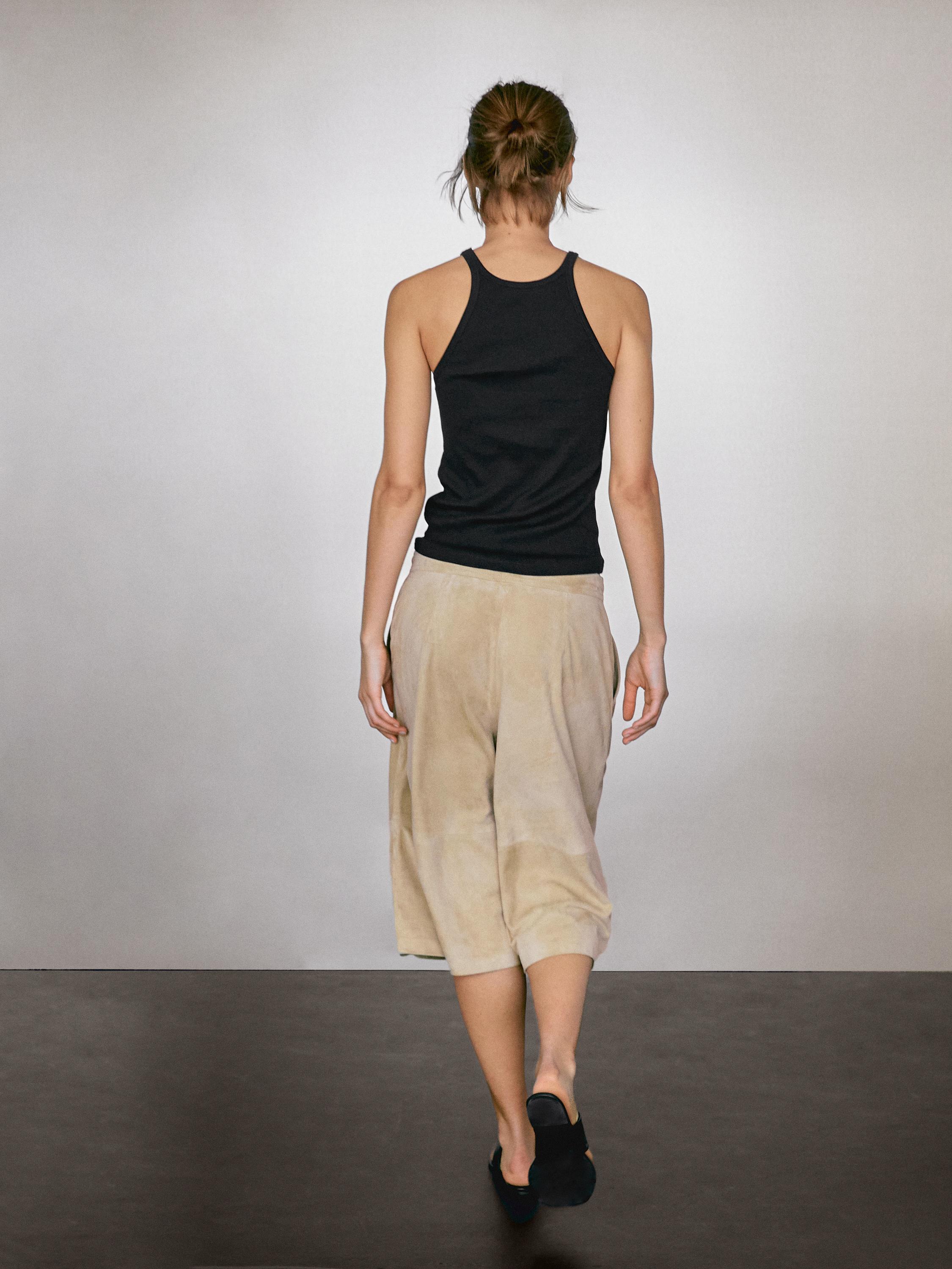 100% cotton halter top